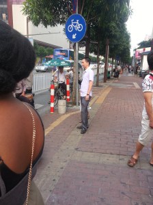 This man turned his head as soon as I pulled out my camera to take a picture. Lol!